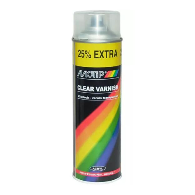 Picture of Motip Clear Lacquer 500ml MATT Finish Spray