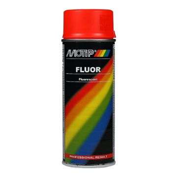 Picture of Motip Fluorescent Paint Red-Orange 400ml Spray