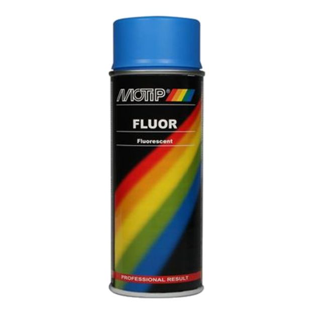 Picture of Motip Fluorescent Paint Blue 400ml Spray